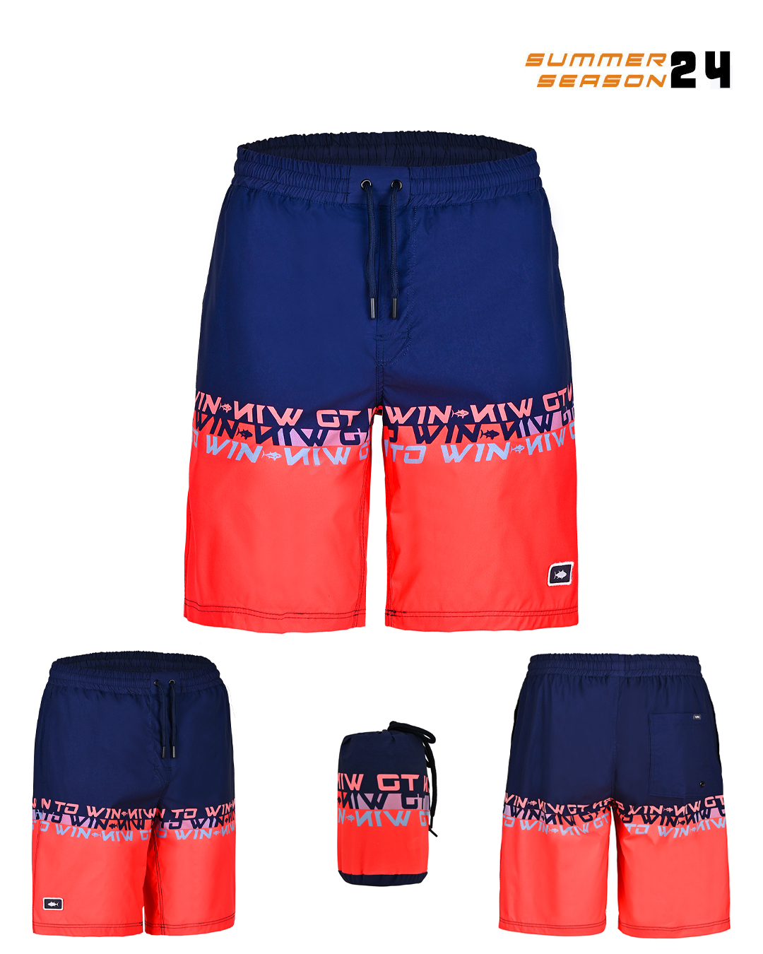 Fujin Pro Angler Board Short Mayo Scarlet DN #M