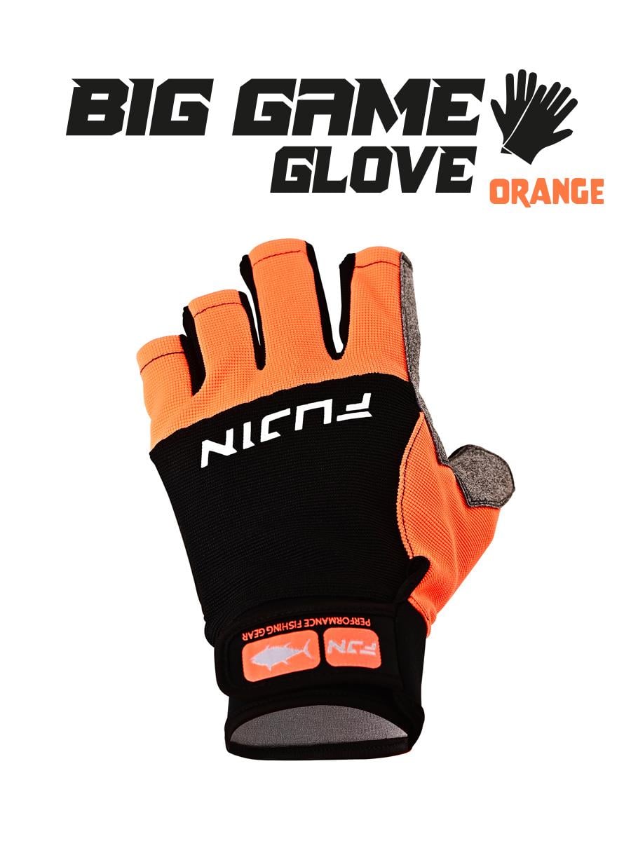 Fujin Pro Angler S24 Big Game Gloves Orange #S/M