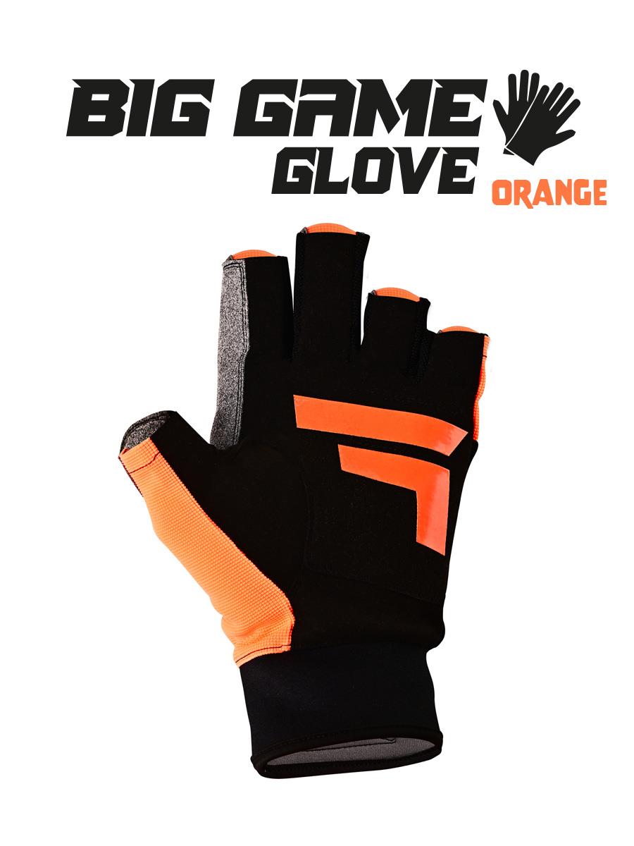 Fujin Pro Angler S24 Big Game Gloves Orange #S/M