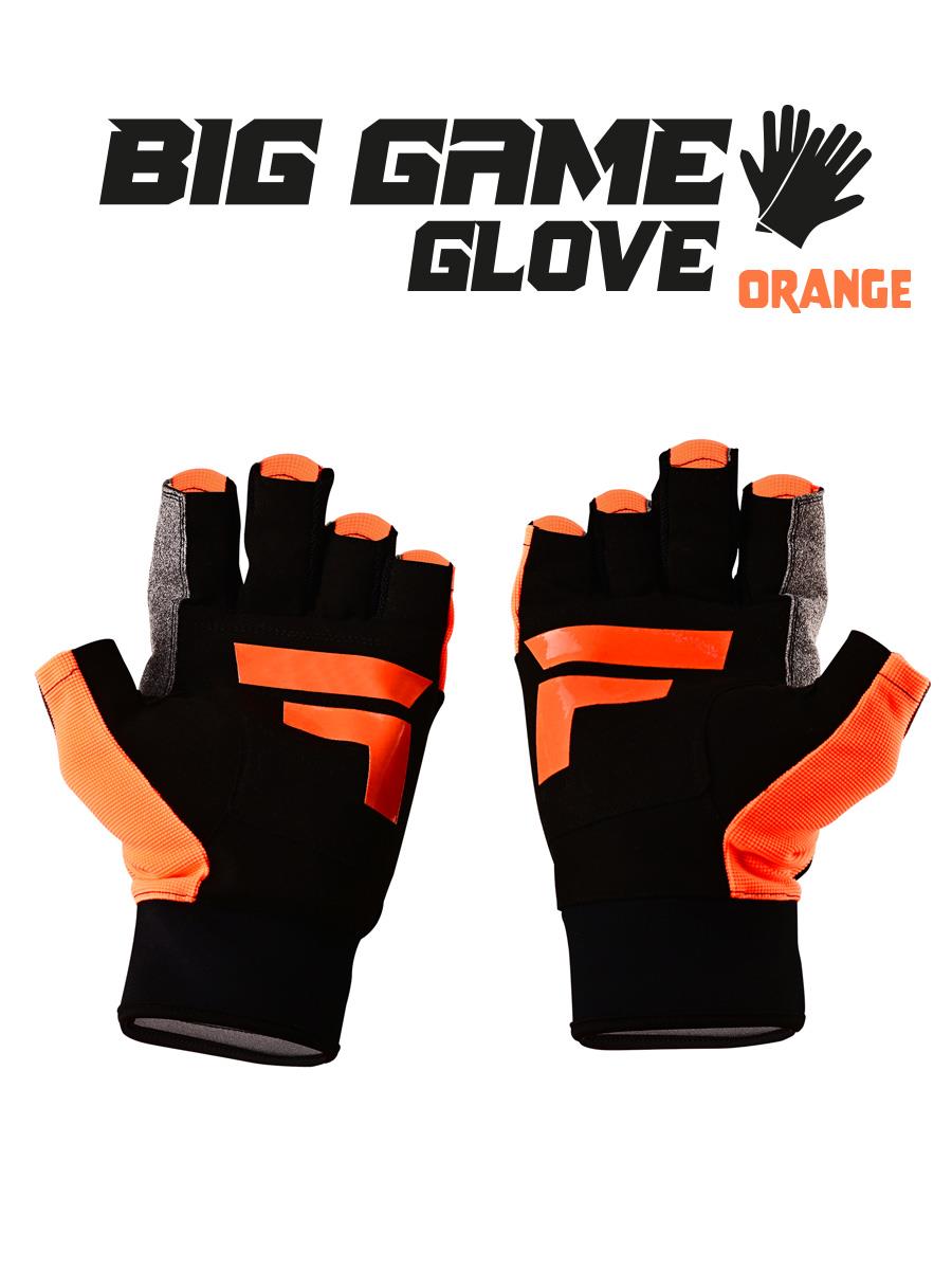 Fujin Pro Angler S24 Big Game Gloves Orange #S/M