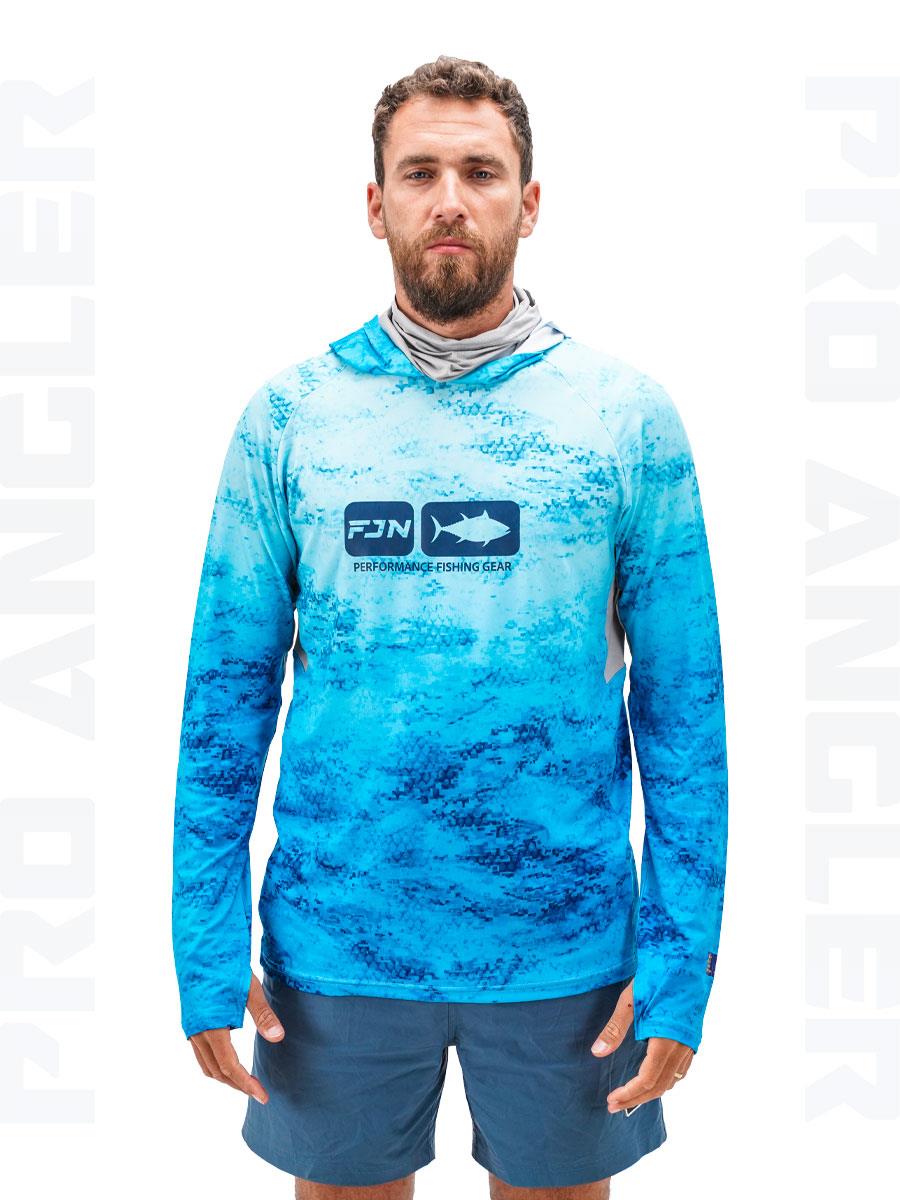 Fujin Pro Angler S24 Buff&Hoodie Blue Wave #S