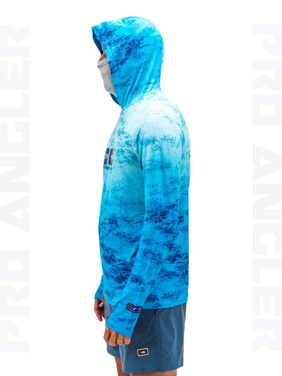 Fujin Pro Angler S24 Buff&Hoodie Blue Wave #S
