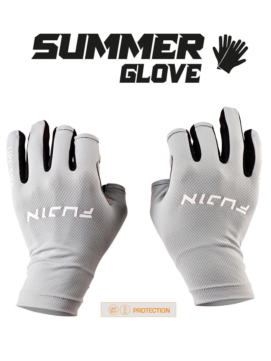 Fujin Pro Angler S24 Summer Gloves Blue #S/M
