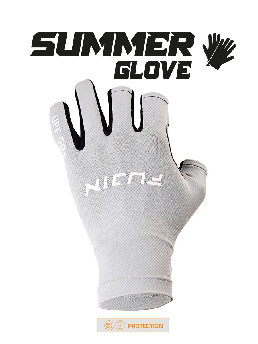 Fujin Pro Angler S24 Summer Gloves Blue #S/M