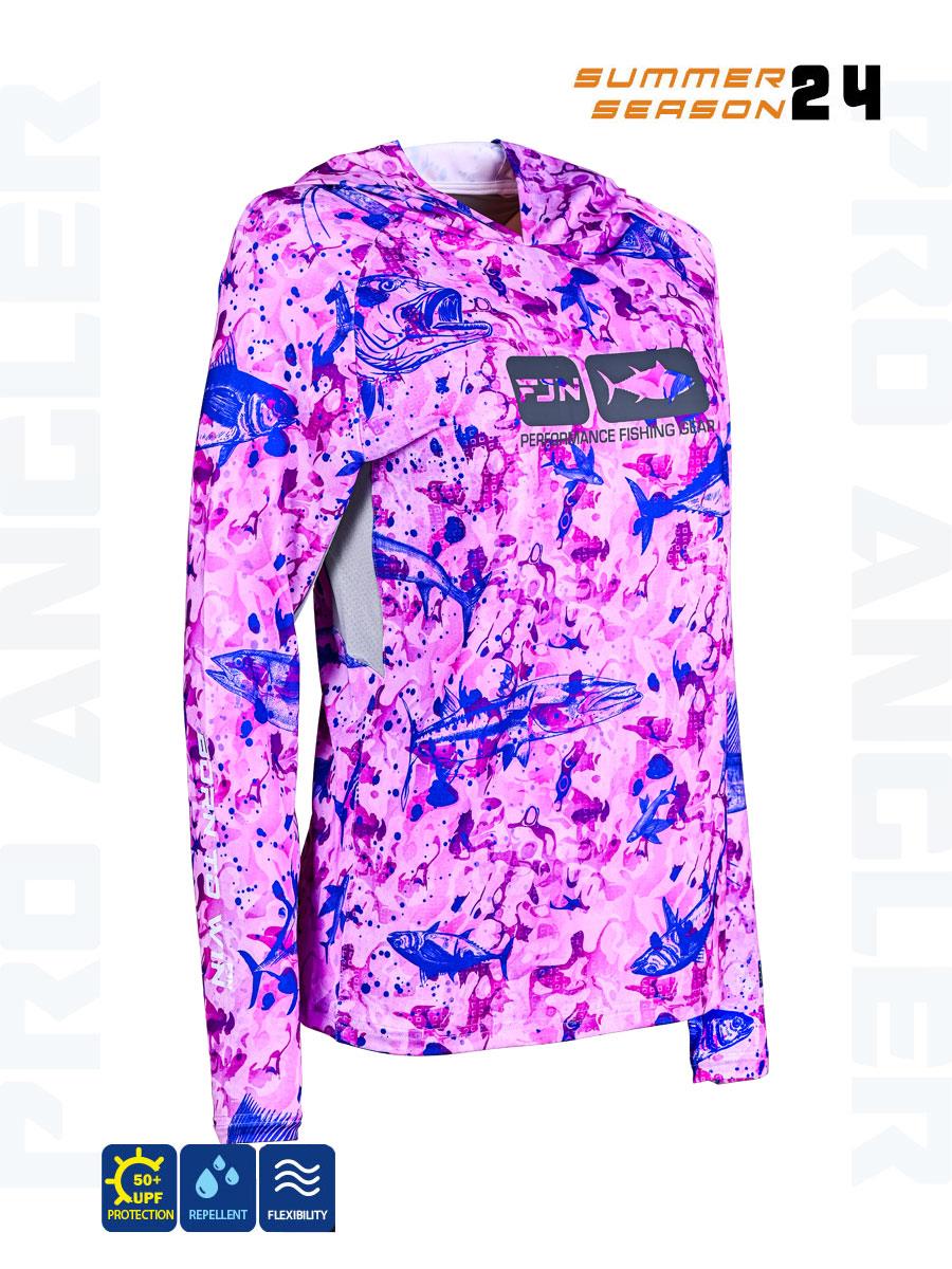 Fujin Pro Angler S24 Women Hooded Echo Purple #S