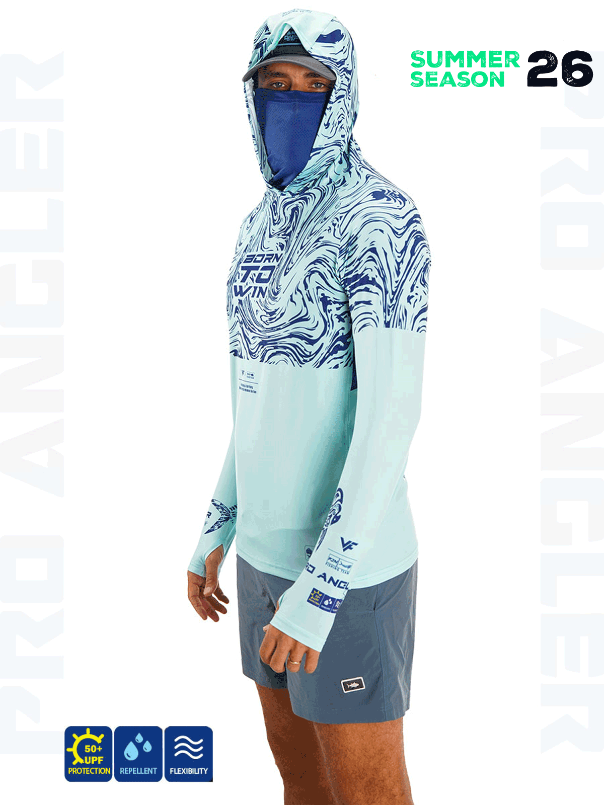 Fujin Pro Angler S26 Buff&Hoodie Izohips Mint