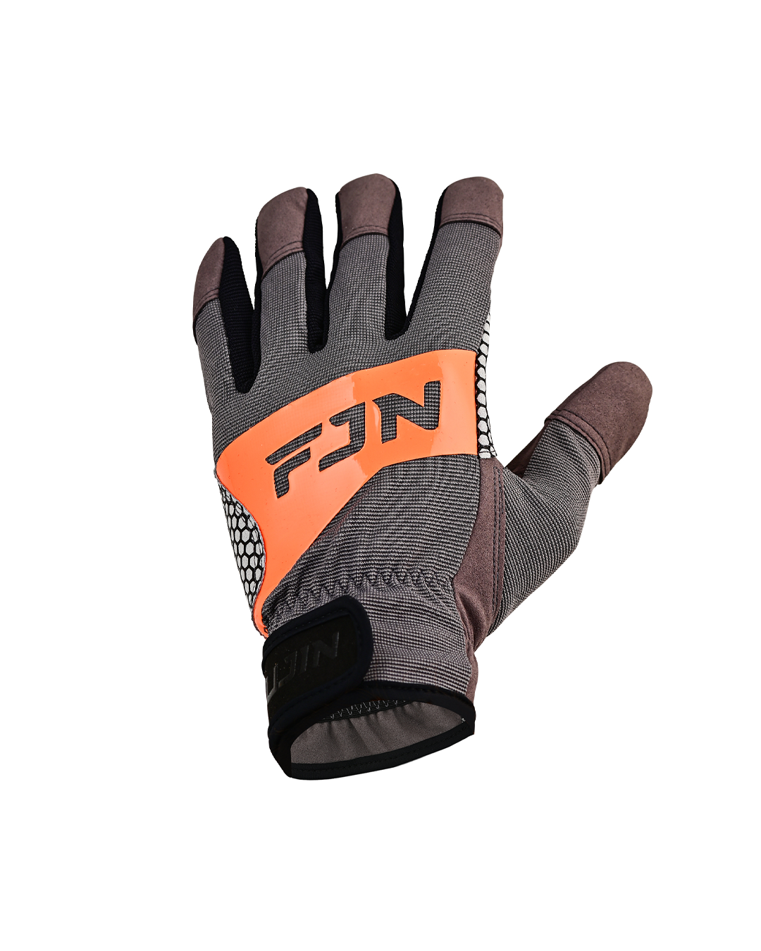 Fujin Pro Angler Trolling Gloves Grey #M/L