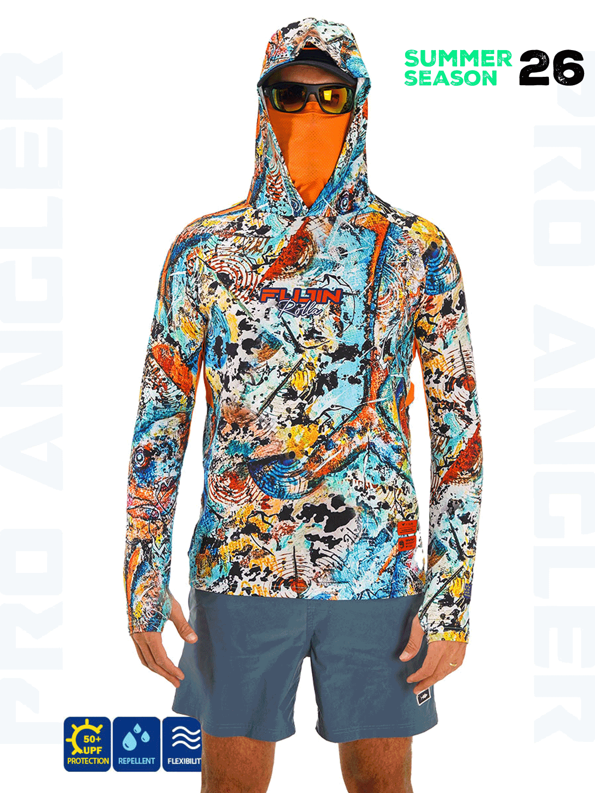 Fujin Rolla S26 Buff&Hoodie Makai Orange #S