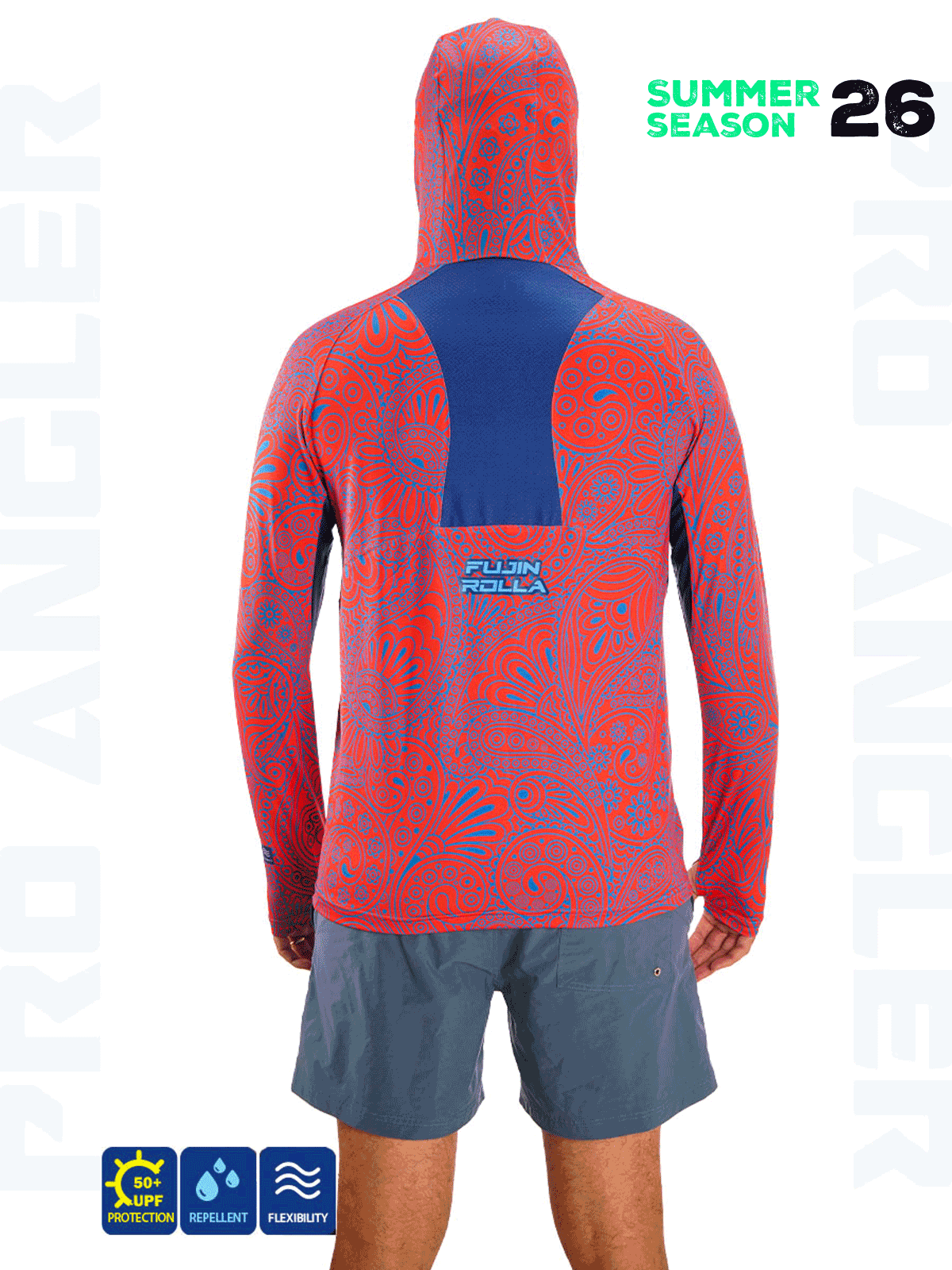 Fujin Rolla S26 Buff&Hoodie Swordfish Red #S