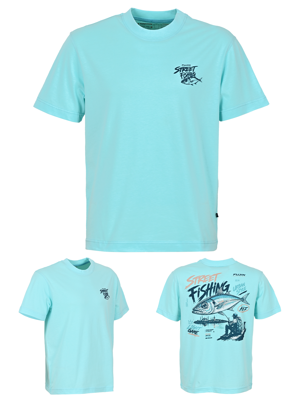 Fujin S26 Street Fishing T-Shirt Turquoise