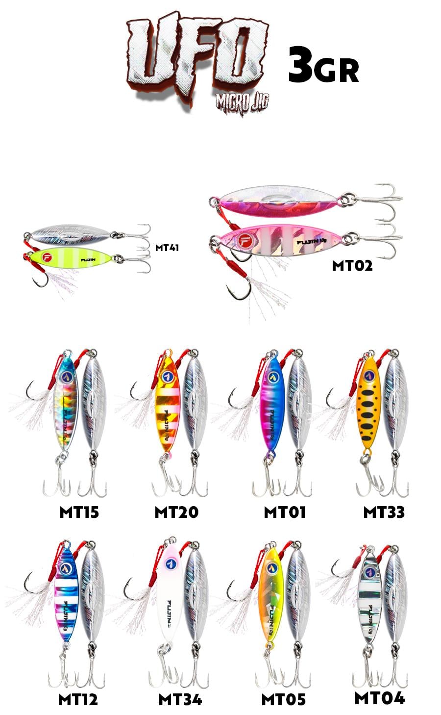 Fujin UFO Micro Jig 3gr Blue Pink