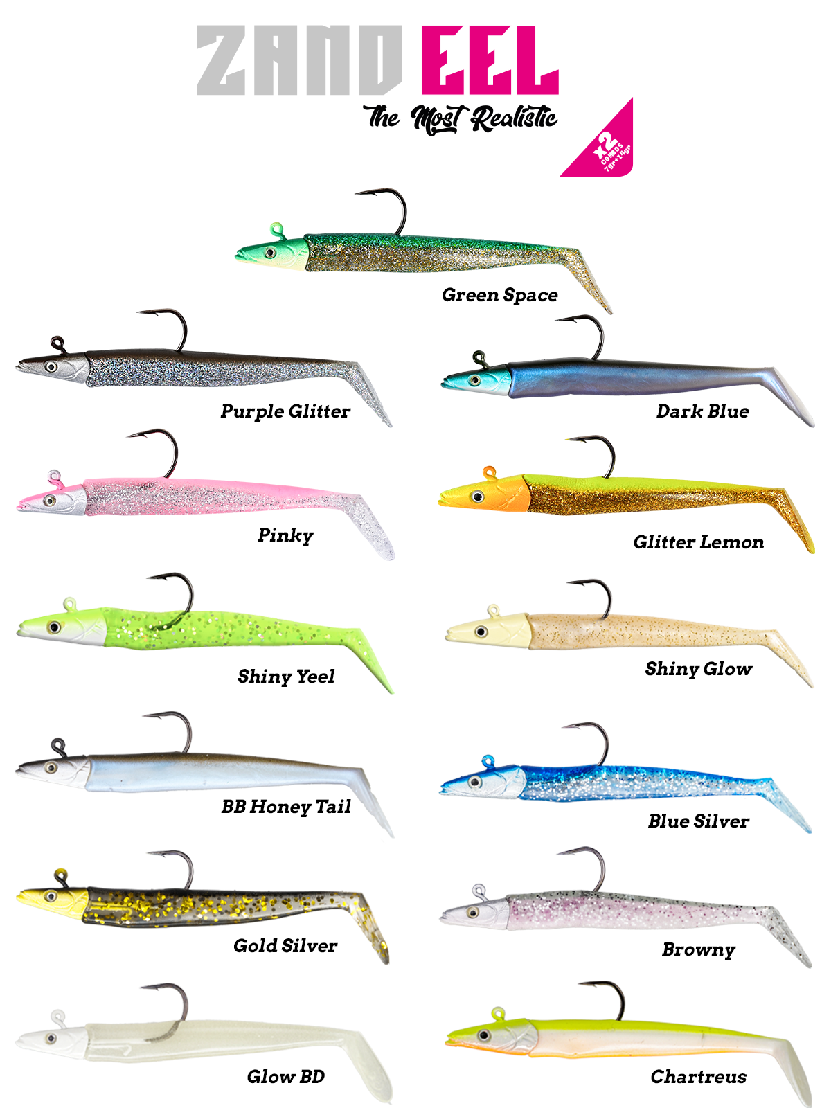 Fujin Zand Eel 11cm 7gr-14gr Double Body+Head Silikon Balık