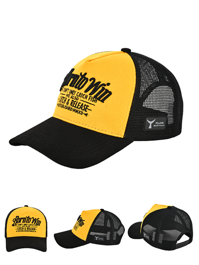 Fujin BTW Trucker Şapka Black Yellow