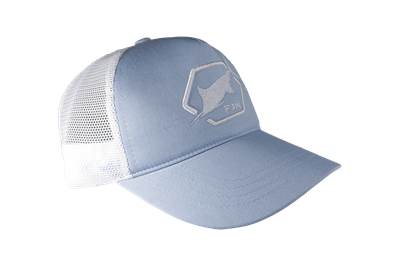 Fujin Sword Fish Balıkçı Şapkası Mavi Beyaz Fileli