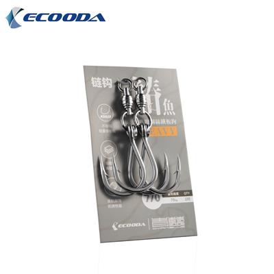 Ecooda Cyan Blue Chain Hook Spanish Mackerel #7/0