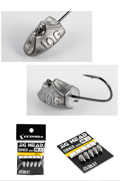 Ecooda Triangular Jighead Owner Hook #8 0.5gr