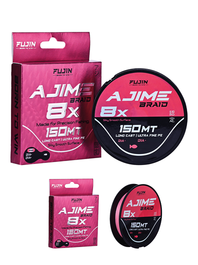 Fujin Ajime Braid 8x 150mt 0.2PE 0.08mm Pink