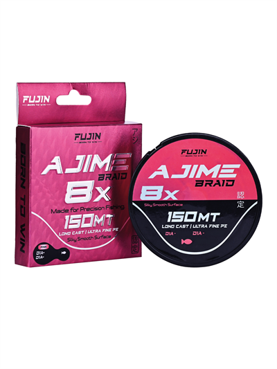 Fujin Ajime Braid 8x 150mt 0.2PE 0.08mm Pink