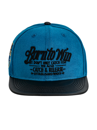 Fujin BTW Leather Visor Şapka Indigo