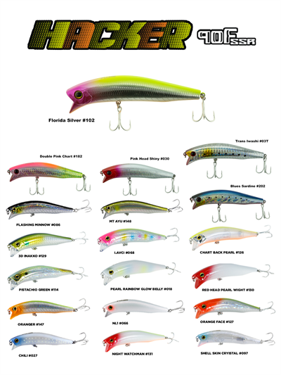 Fujin Hacker 90mm 13.7gr SSR Floating Maket Balık