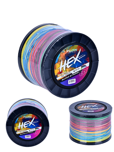 Fujin Hex 8X 1000Mt. 0.26mm Multicolor Pe Line