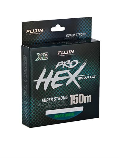 Fujin Hex Pro 8X 150Mt. 0.11mm Moss green Pe Line