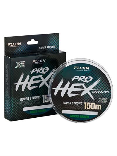 Fujin Hex Pro 8X 150Mt. 0.11mm Moss green Pe Line