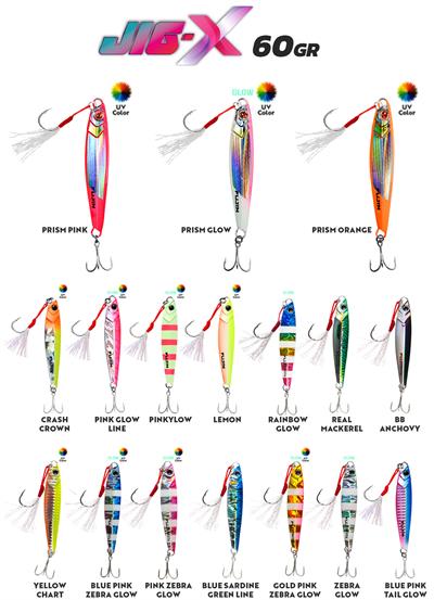 Fujin Jig-X 60gr MT27 Real Mackerel