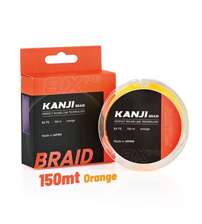 Fujin Kanji 8X 150MT 0.128mm Orange Pe Line