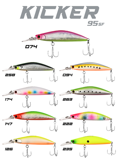 Fujin Kicker SF 95mm 13.5gr #126 Chart Back Pearl