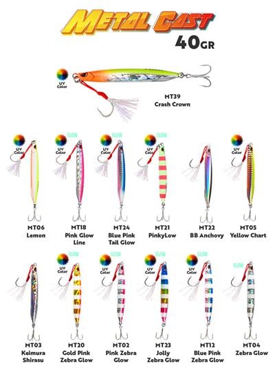 Fujin Metal Cast 40gr MT20 Gold Zebra Glow