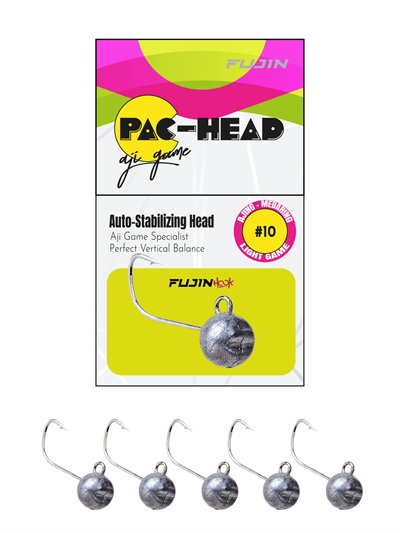 Fujin Pac-Head #10 0.4gr Aji Game Jighead