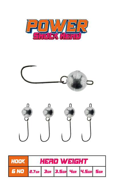 Fujin Power Shockhead #6 5gr Hareketli Jighead
