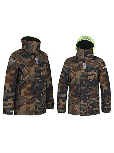 Fujin Pro Angler Off Shore Bibs Camo Navy #Small