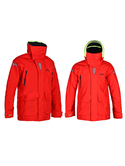 Fujin Pro Angler Off Shore Bibs Red Navy #Small