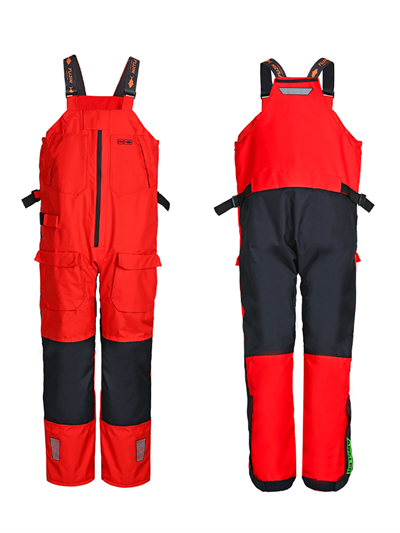 Fujin Pro Angler Off Shore Bibs Red Navy #Small