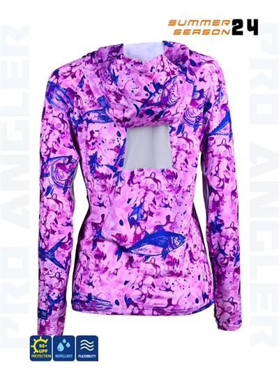 Fujin Pro Angler S24 Women Hooded Echo Purple 