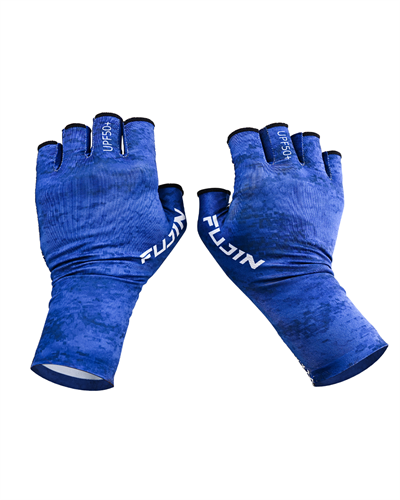 Fujin Pro Angler Summer Gloves Blue #M/L