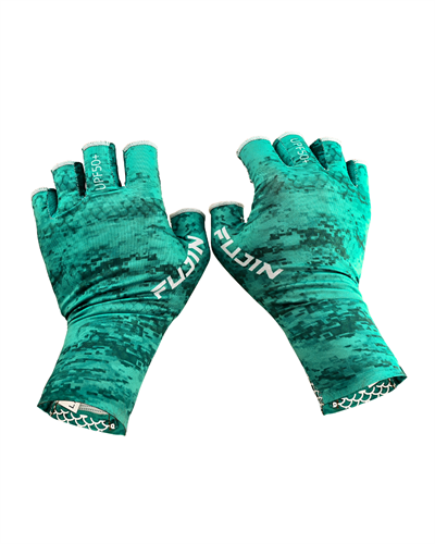 Fujin Pro Angler Summer Gloves Green #M/L