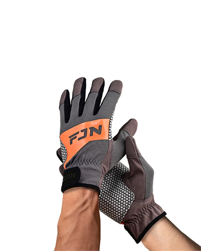 Fujin Pro Angler Trolling Gloves Grey #M/L