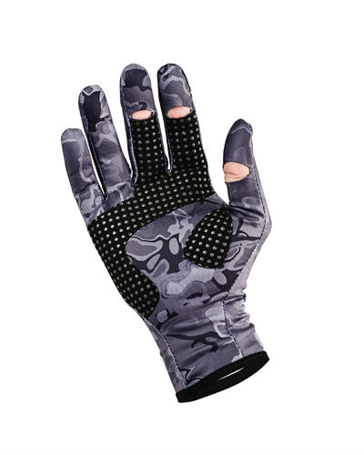 Fujin Pro Angler Winter Gloves Black Camo #M/L