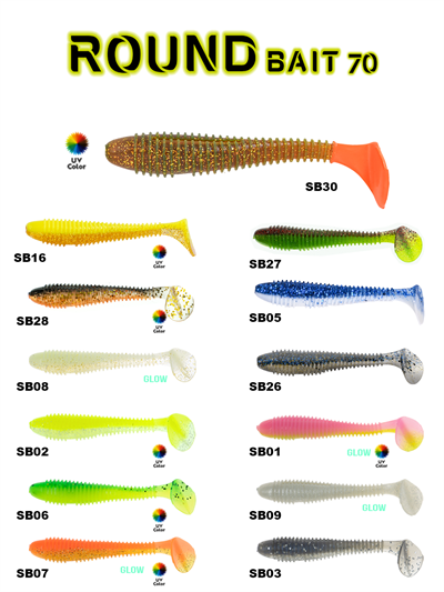 Fujin Round Bait 70mm Silikon Balık