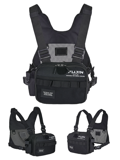 Fujin Tactical Vest Black Balıkçı Çantası