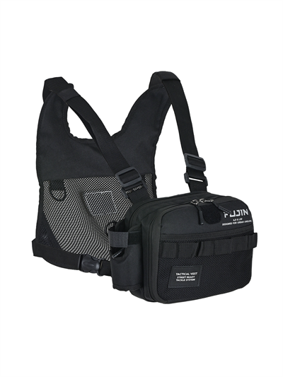 Fujin Tactical Vest Black Balıkçı Çantası