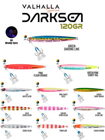 Valhalla Darksea 120gr MT04 Zebra Glow Jig