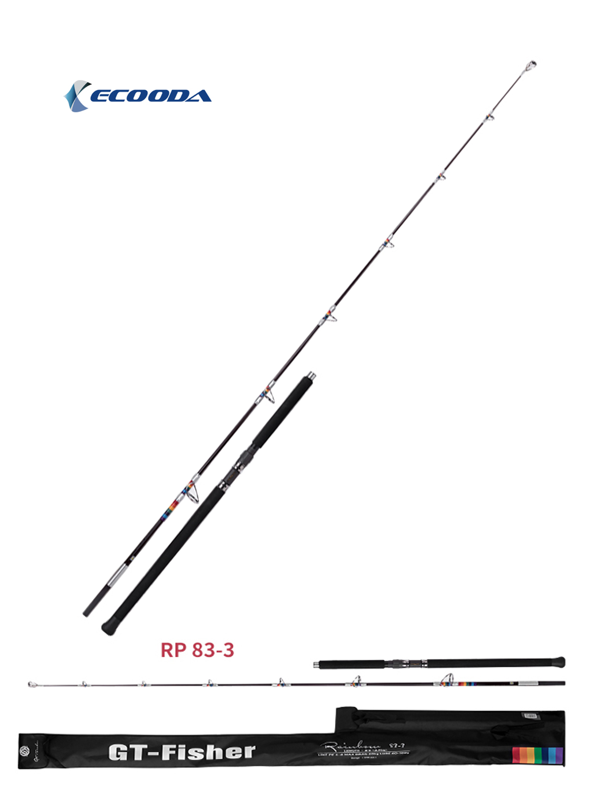 Ecooda GT-Fisher Rainbow 83 251cm 60-100g Popping