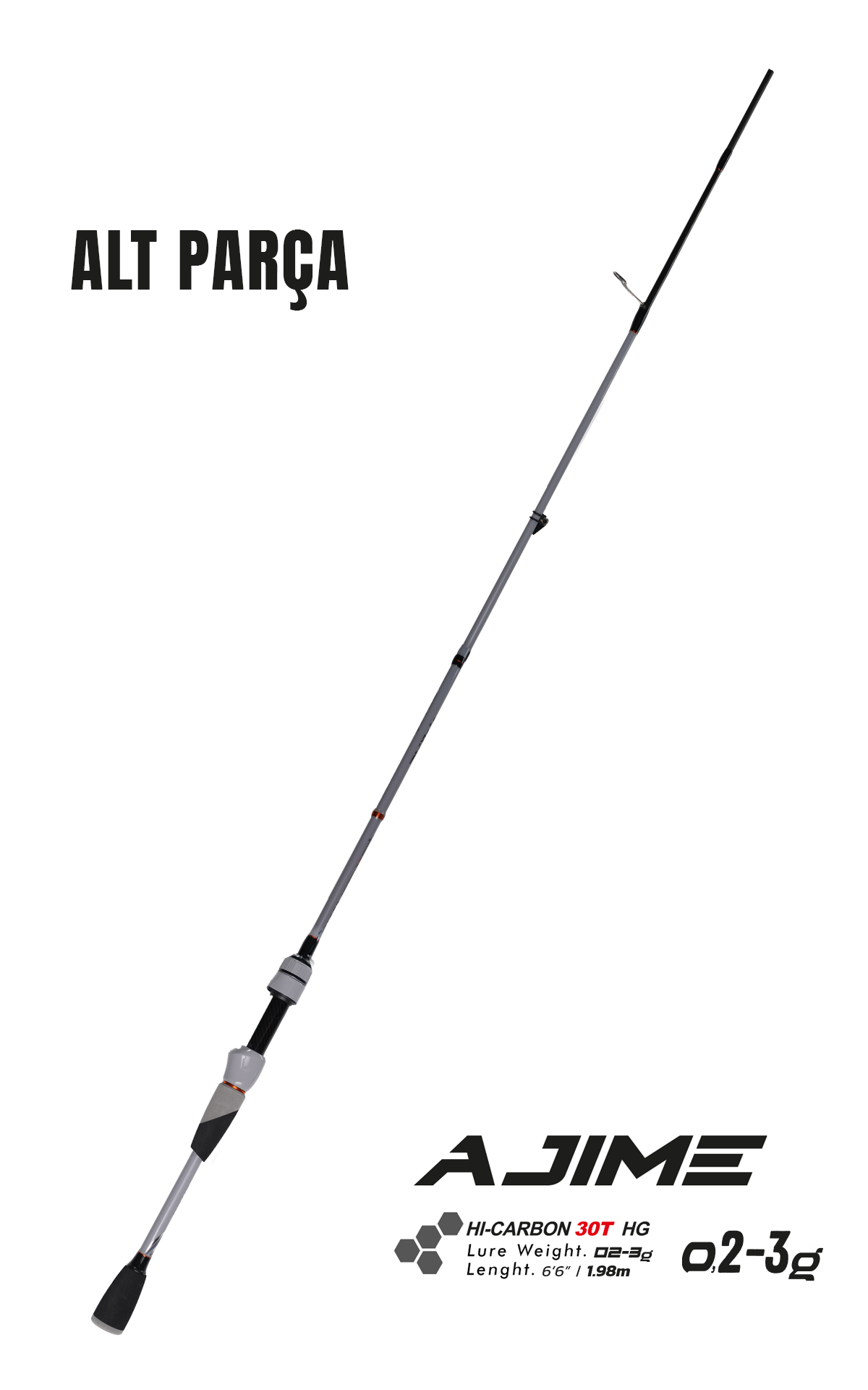 Fujin Ajime 198cm 02-3 gr LRF Kamışı #2 Alt Parça