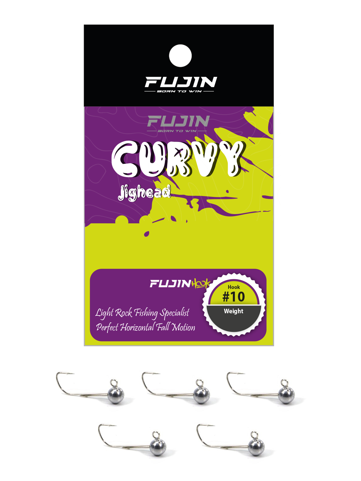 Fujin Curvy Jig Head 1gr #10