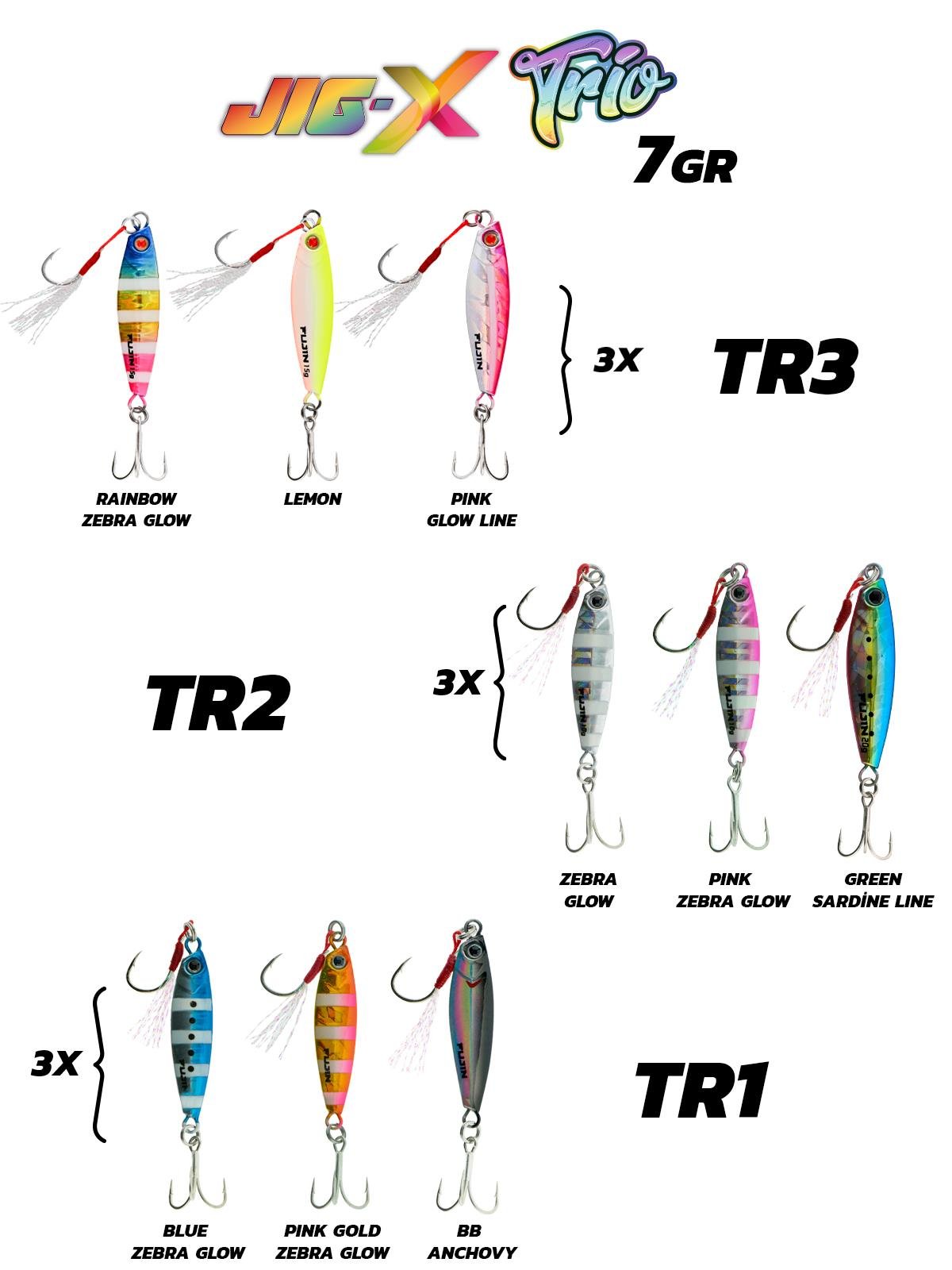 Fujin Jig-X Trio Micro Jig 7gr TR1