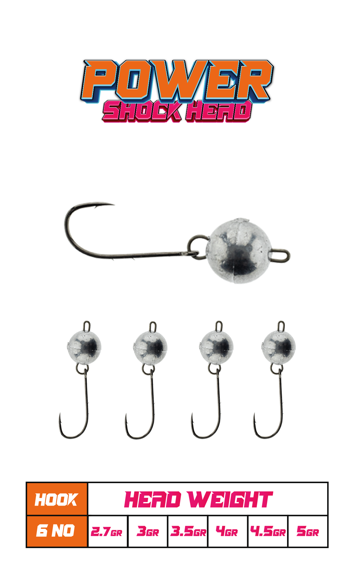 Fujin Power Shockhead #6 5gr Hareketli Jighead